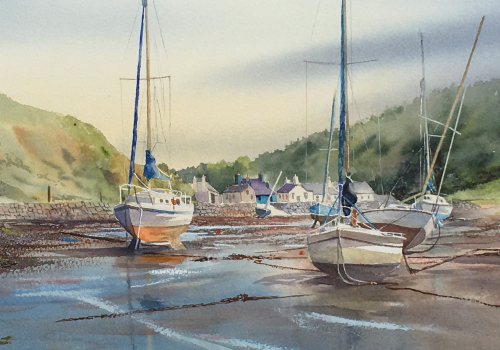 Beached Yachts Solva
